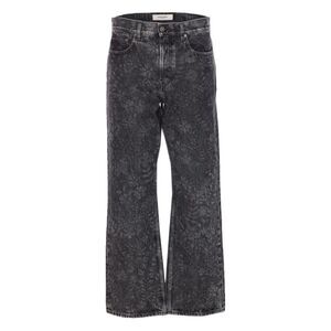 Golden Goose Men `Journey` Skate Jeans `All Over Laser Flowers`